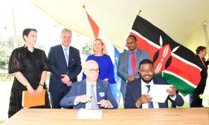Signing of MoU between SDIP and Netherlands Business Hub in Kenya
