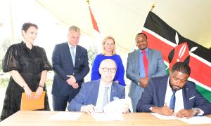 Signing of MoU between SDIP and Netherlands Business Hub in Kenya