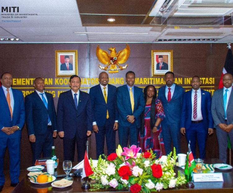 Meeting with H.E Luhut Binsar Pandjaitan Indonesian Minister for Coordinating Ministry For Maritime Affairs and Investment alongside 