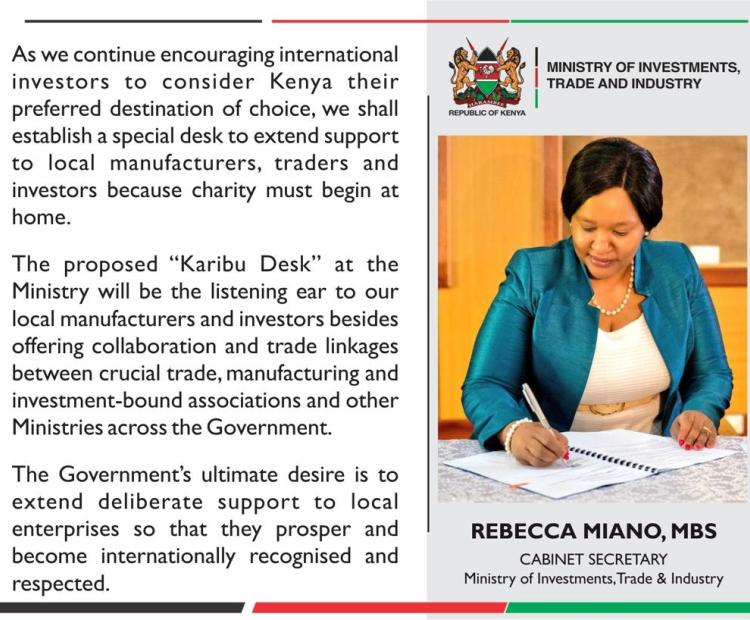 Introduction of 'Karibu Desk'